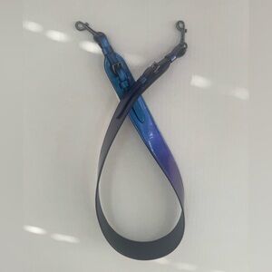 Coach novelty hologram leather strap